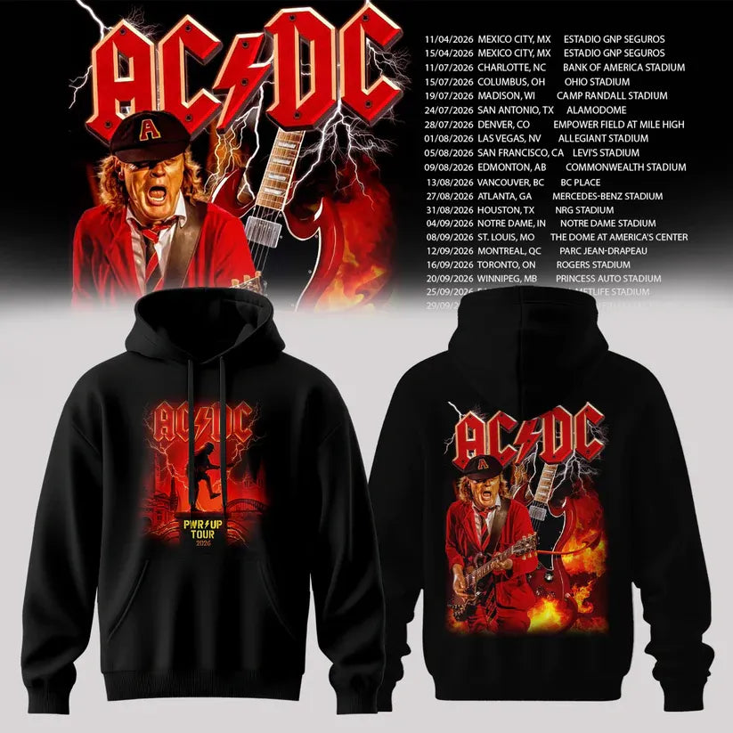 10.2. Hoodie AC/DC - Power Up Tour 2026 North America Hoodie