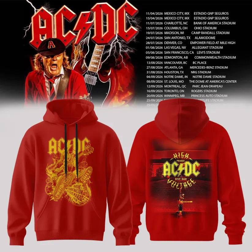 10.2. Hoodie AC/DC - Power Up Tour 2026 North America Hoodie