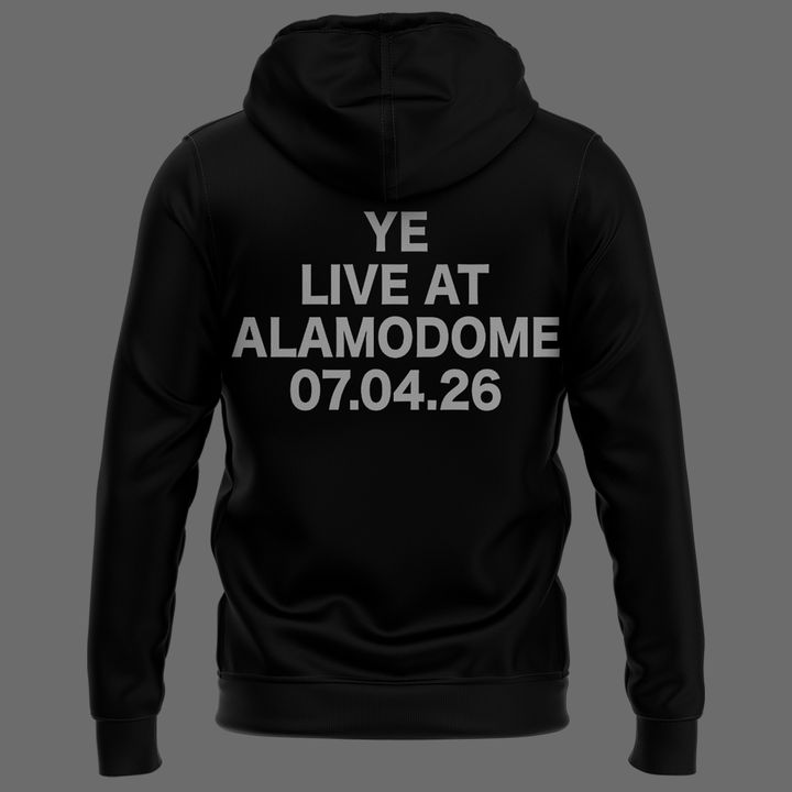 San Antonio Black ZIP HOODIE -2026 Ye Live Concert Tour Alamodome Stadium
