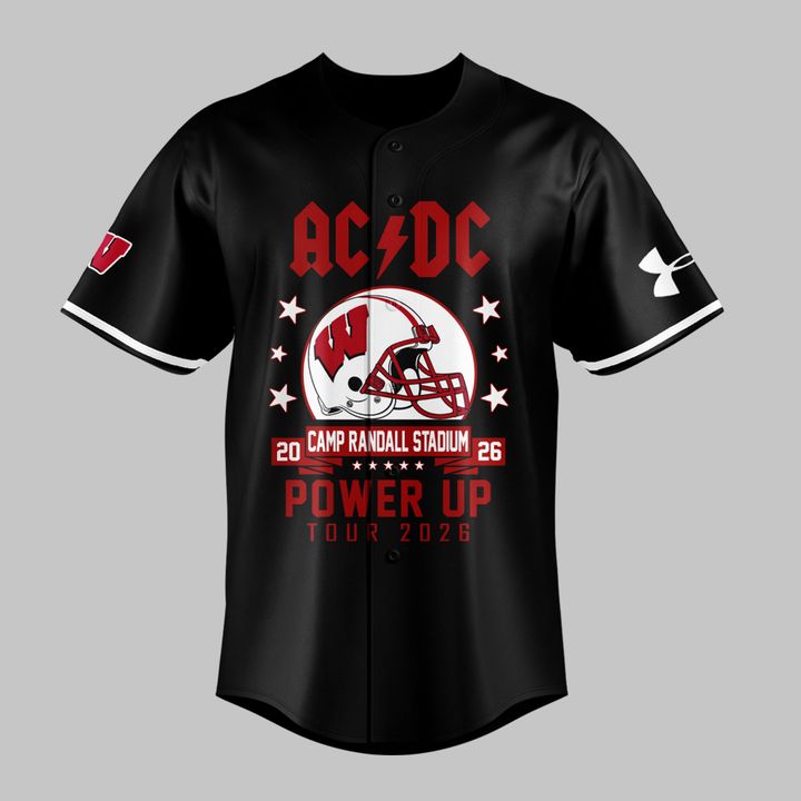 AC/DC x Wisconsin Badgers Football - Power Up Tour 2026 Jersey