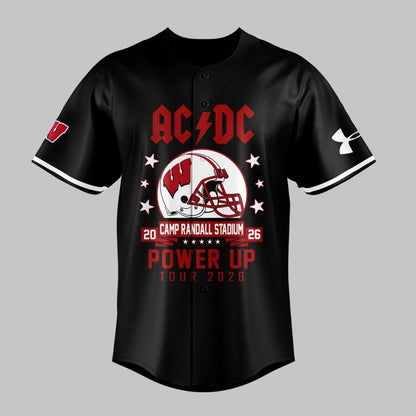 AC/DC x Wisconsin Badgers Football - Power Up Tour 2026 Jersey