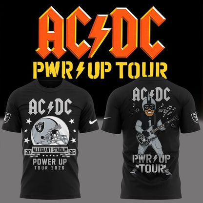 AC/DC x Las Vegas Raiders - Power Up Tour 2026 T-Shirt