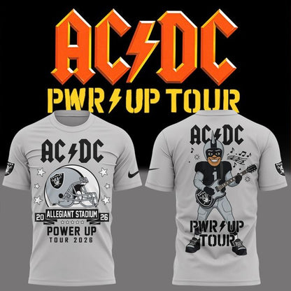 Exclusive AC/DC x Las Vegas Raiders - Power Up Tour 2026 T-Shirt
