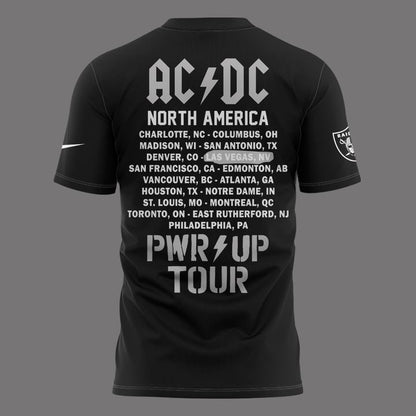 Perfect Tshirt AC/DC x Las Vegas Raiders - Power Up Tour 2026 T-Shirt