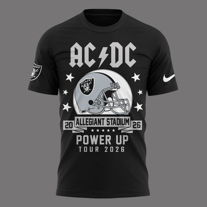 Perfect Tshirt AC/DC x Las Vegas Raiders - Power Up Tour 2026 T-Shirt