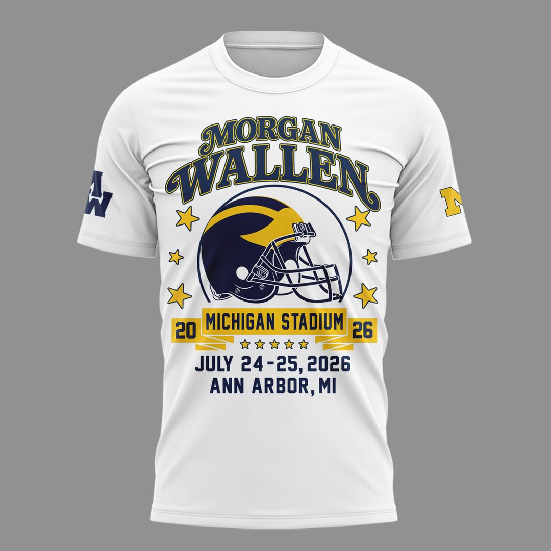 Morgan Wallen x Michigan Wolverines Football - Still The Problem Tour 2026 T-Shirt