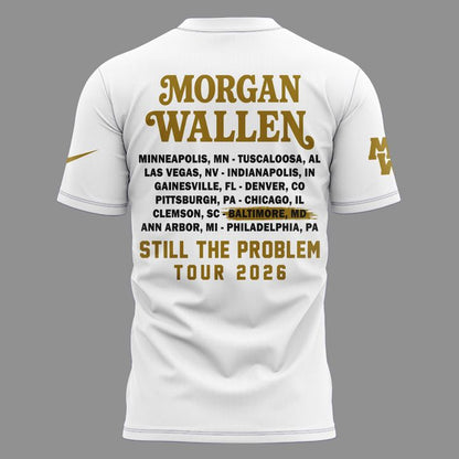01. Exclusive Morgan Wallen x Baltimore Ravens - Still The Problem Tour 2026 T-Shirt