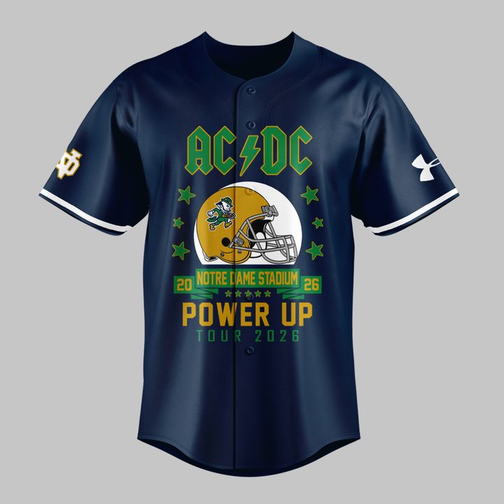 Limited Edition AC/DC x Notre Dame Football - Power Up Tour 2026 Jersey