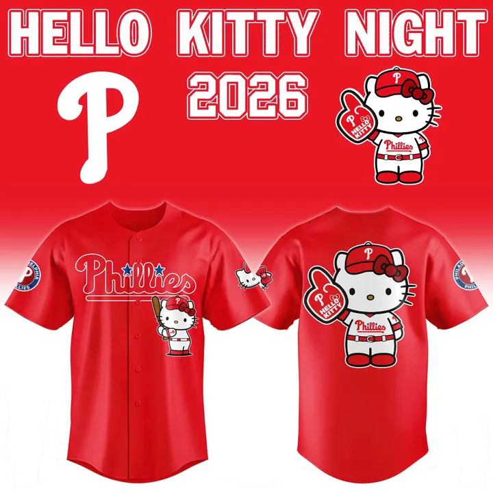 Philadelphia Phillies 2026 Hello Kitty Night Baseball Jersey 01
