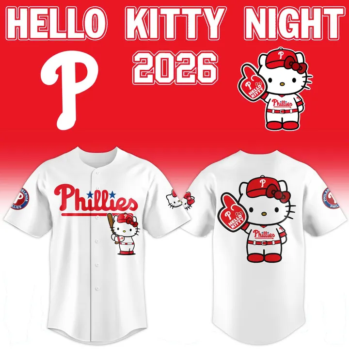 Philadelphia Phillies 2026 Hello Kitty Night Baseball Jersey 02