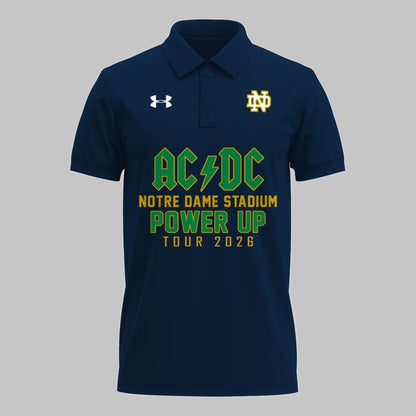 Special AC/DC x Notre Dame Football - Power Up Tour 2026 Polo