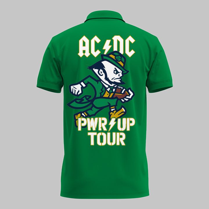 Exclusive Polo AC/DC x Notre Dame Football - Power Up Tour 2026 Polo