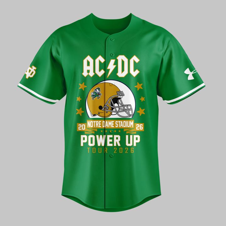 Special Power Up Tour 2026 - AC/DC x Notre Dame Football Jersey
