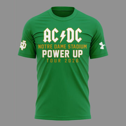 Limited Tshirt AC/DC x Notre Dame Football - Power Up Tour 2026 T-Shirt