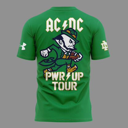 Limited Tshirt AC/DC x Notre Dame Football - Power Up Tour 2026 T-Shirt