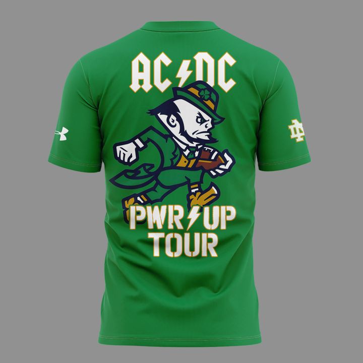 New Tshirt AC/DC x Notre Dame Football - Power Up Tour 2026 T-Shirt