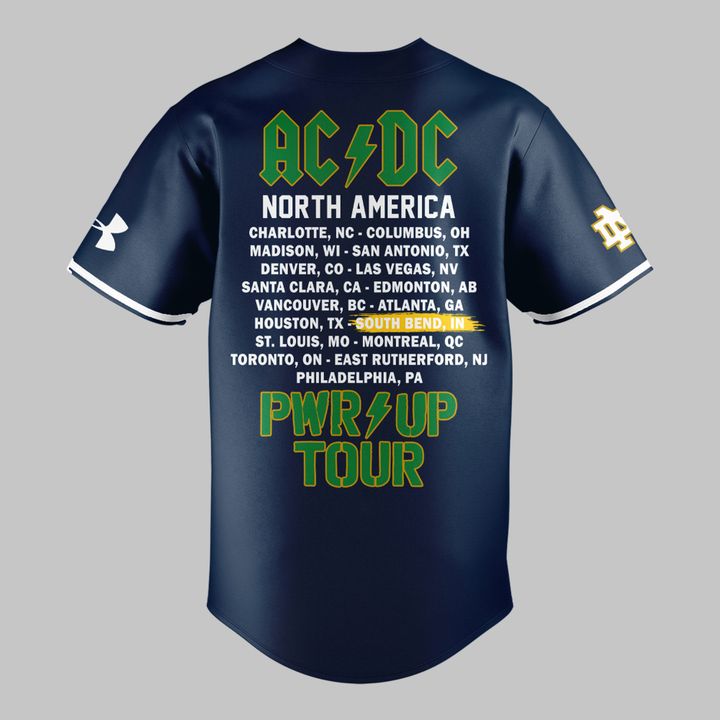 Limited Edition AC/DC x Notre Dame Football - Power Up Tour 2026 Jersey
