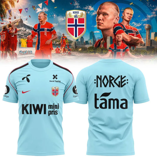 Norway National Team Norge Tine Training - Mint Blue & Black Sponsor Kit
