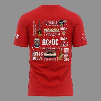 New Shirt Wisconsin Football x AC/DC - Power Up Tour 2026 T-Shirt