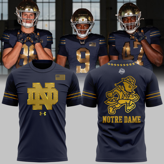 2026 New T-Shirt Navy Notre Dame Fighting Irish football