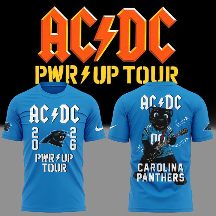 2. Limited Edition AC/DC x Carolina Panthers - Power Up Tour 2026 T-Shirt