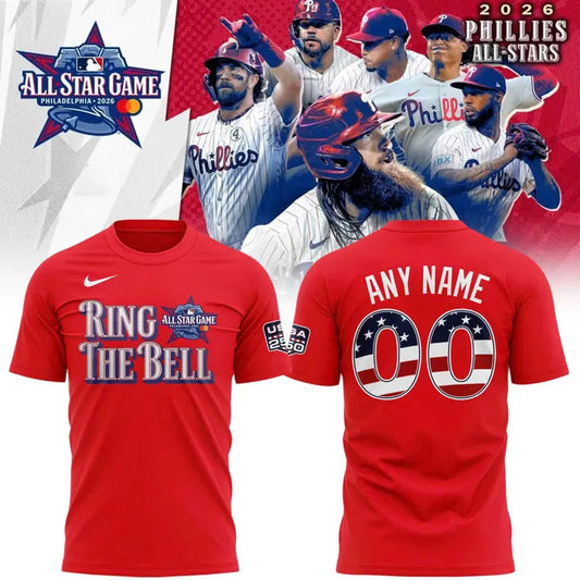 2026 All-Star Game Men's National League Nike Red Custom Name & Number T-Shirt
