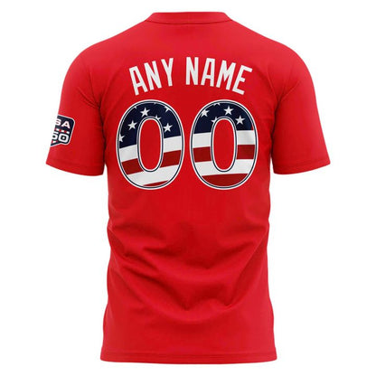 2026 All-Star Game Men's National League Nike Red Custom Name & Number T-Shirt
