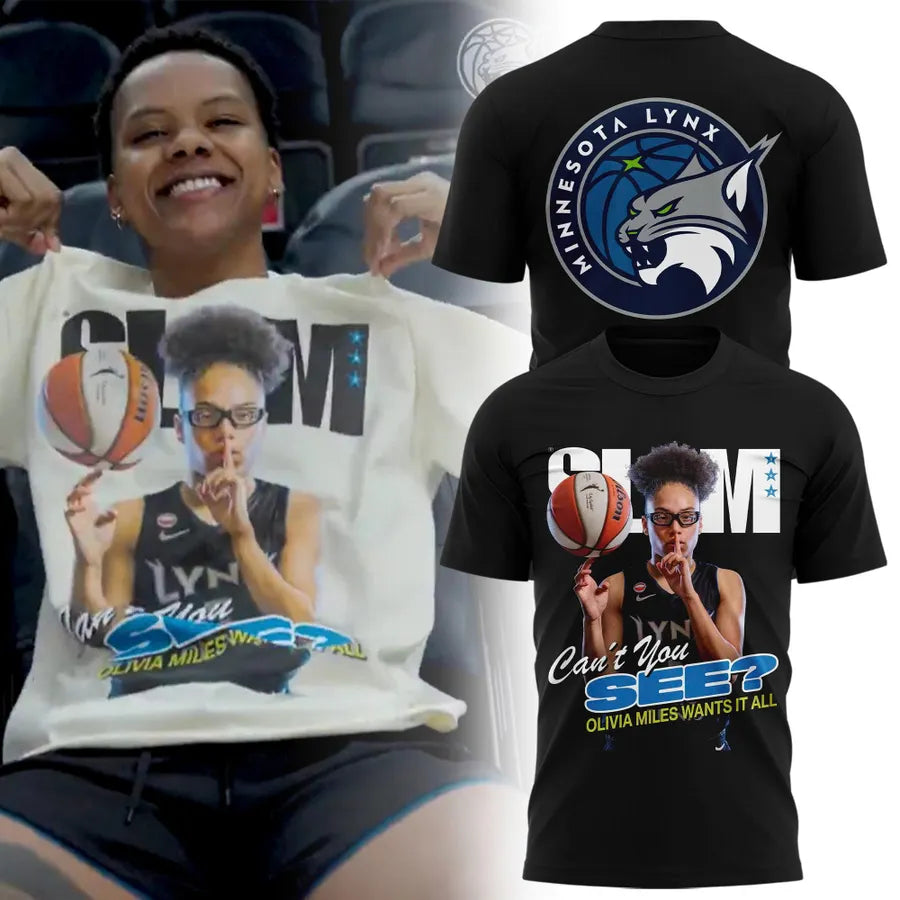 Minnesota Lynx Unisex Black Olivia Miles Slam Limited Edition Shirt