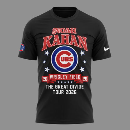 Exclusive 2026 Noah Kahan x Chicago Cubs - Wrigley Field Event T-Shirt