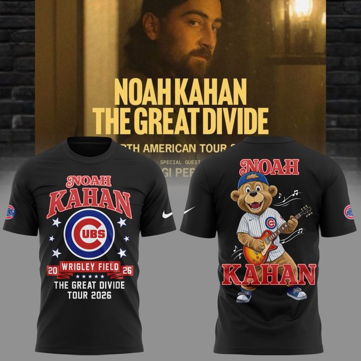 Exclusive 2026 Noah Kahan x Chicago Cubs - Wrigley Field Event T-Shirt