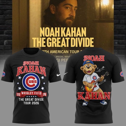 Exclusive 2026 Noah Kahan x Chicago Cubs - Wrigley Field Event T-Shirt