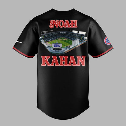 04.04. New Black Jersey Noah Kahan x Chicago Cubs - The Great Divide Tour 2026 Baseball Jersey
