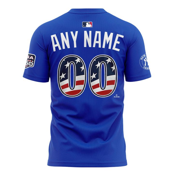 New York Yankees 2026 All-Star Game Ring The Bell Custom Name & Number Royal Blue T-Shirt