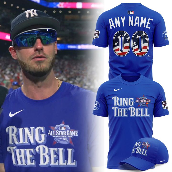 New York Yankees 2026 All-Star Game Ring The Bell Custom Name & Number Royal Blue T-Shirt