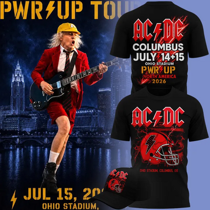 VIP.AC/DC - POWER UP TOUR 2026 x Ohio Stadium T-shirt