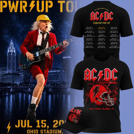 VIP01.AC/DC - POWER UP TOUR 2026 x Ohio Stadium T-shirt