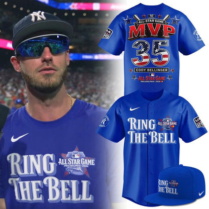 2026 New York Yankees All-Star Game Cody Bellinger MVP Ring The Bell Baseball Jersey