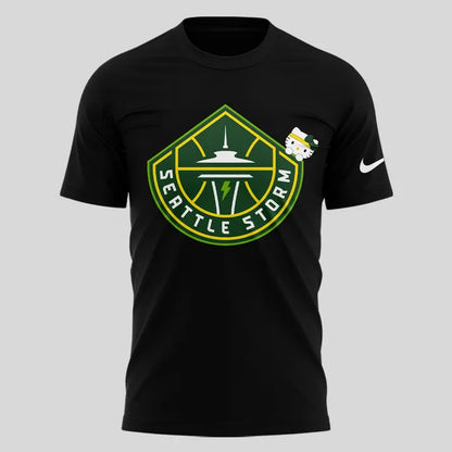 Limited Edition Seattle Storm x Hello Kitty Night Black Tshirt 2026