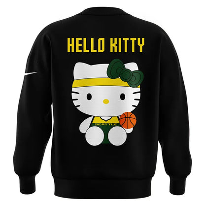 Limited Edition Seattle Storm x Hello Kitty Night Black Sweatshirt 2026