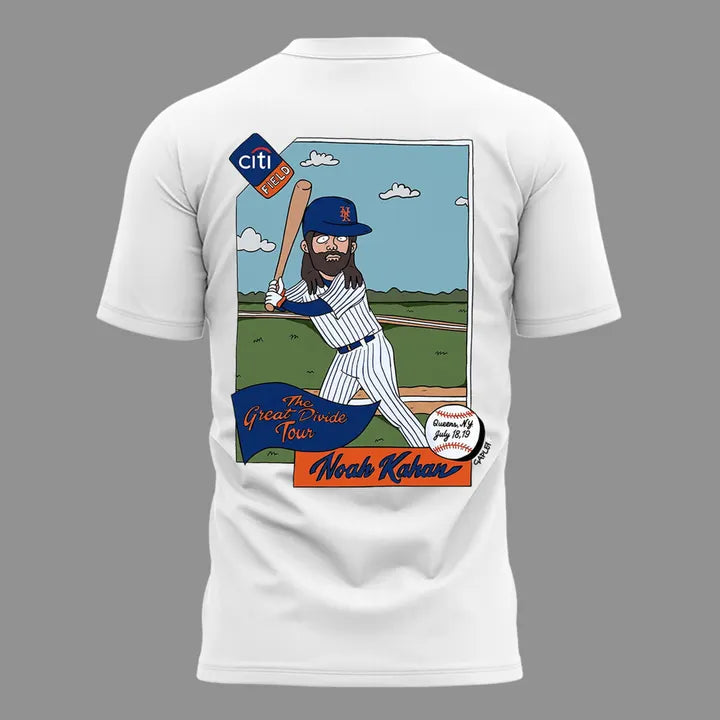 09. Special White Shirt Noah Kahan x New York Mets - The Great Divide Tour 2026 T-Shirt