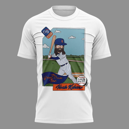 27. Limited 2026 White Shirt Noah Kahan x New York Mets - The Great Divide Tour 2026 T-Shirt