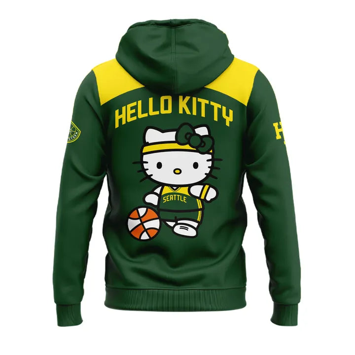 1.Exclusive Edition Seattle Storm x Hello Kitty Night Hoodie 2026