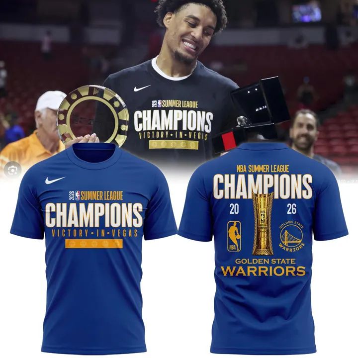 Men's Golden State Warriors Royal Blue 2026 Summer League Champions Graphic T-Shirt