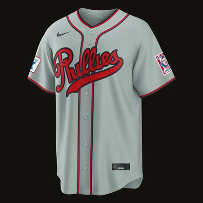 Bryce Harper Philadelphia Phillies 2026 Field of Dreams Stadium Jersey - Gray - Signature