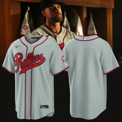 Philadelphia Phillies 2026 Field of Dreams Stadium Jersey - Gray