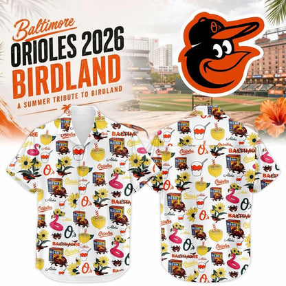 Baltimore Orioles 2026 Birdland Hawaii Shirt
