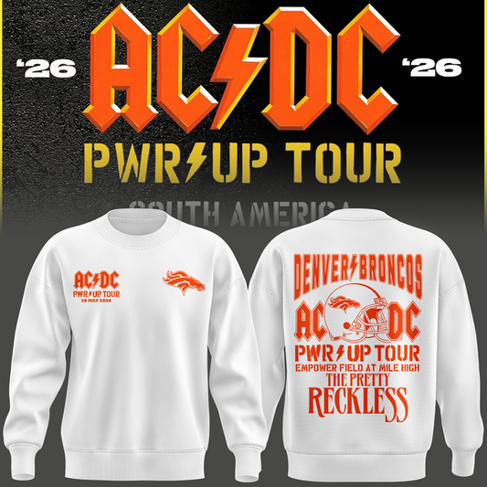 Exclusive Version Denver Broncos x PWR/UP TOUR Sweashirt 2026