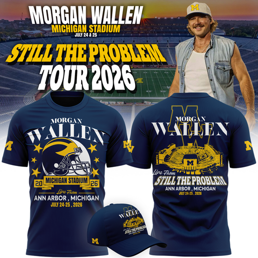 Exclusive Morgan Wallen x Michigan Football Tshirt 2026
