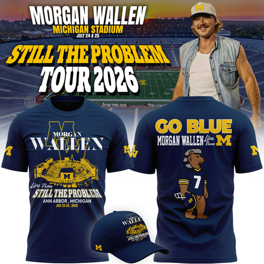 Exclusive Morgan Wallen x Michigan Football Tshirt 2026