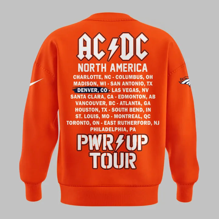 Limited Edition AC/DC x Denver Broncos - Power Up Tour 2026 Sweatshirt
